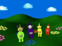 une photo d'Ã©cran de Teletubbies sur Sony Playstation